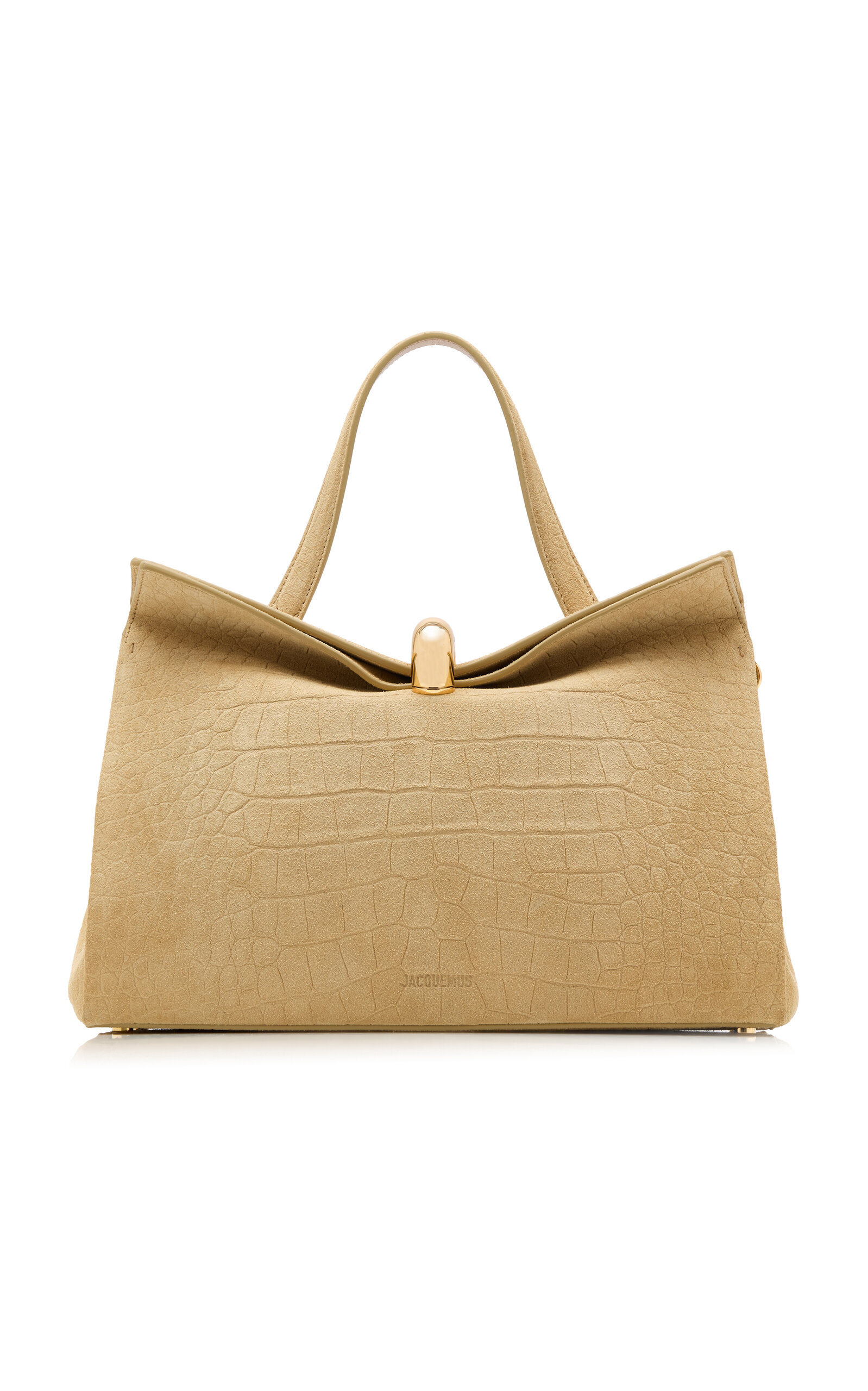 Jacquemus Jacquemus The Small Valérie CrocEffect Suede Bag