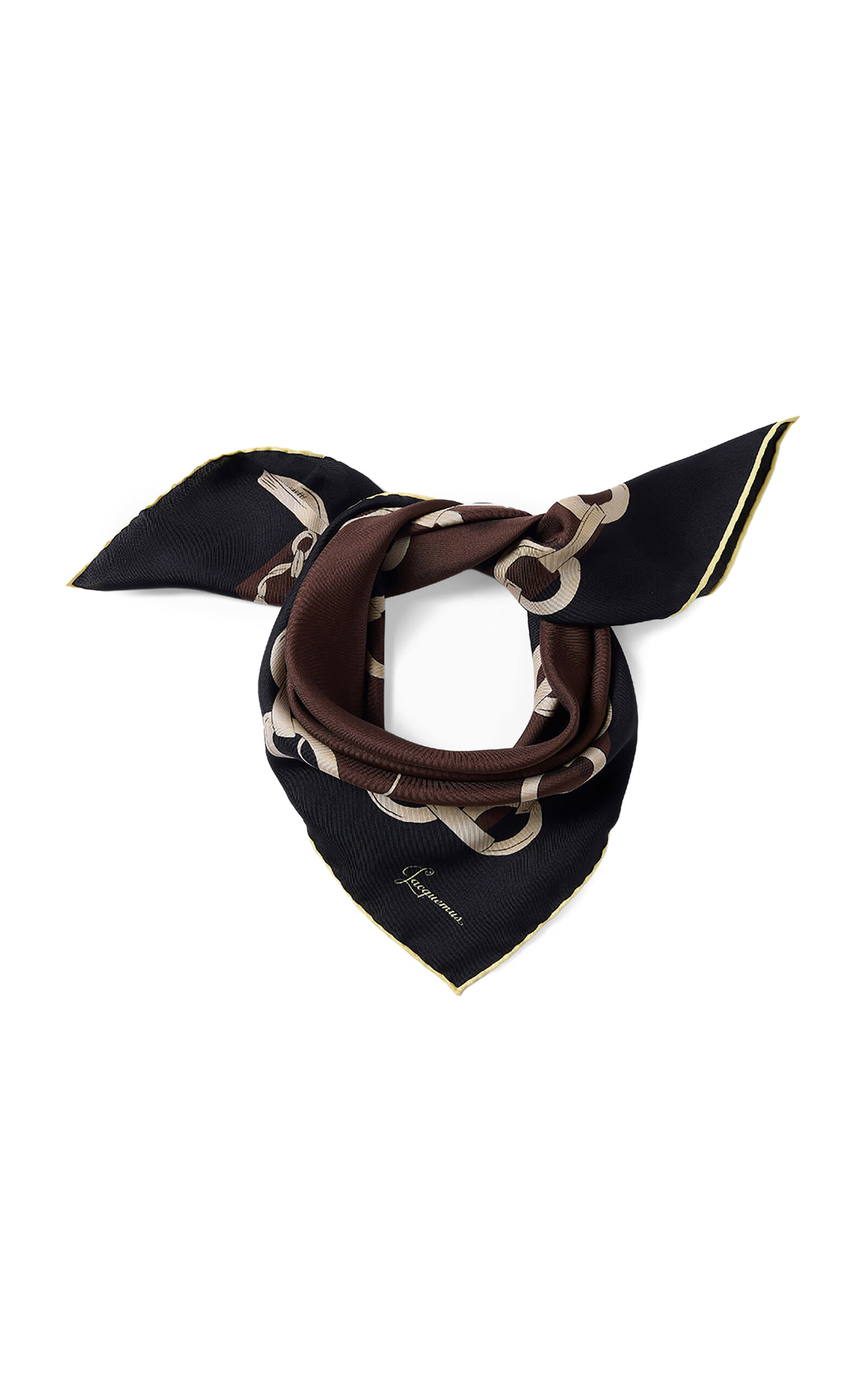 Jacquemus Jacquemus The Tassel Chain Silk Scarf