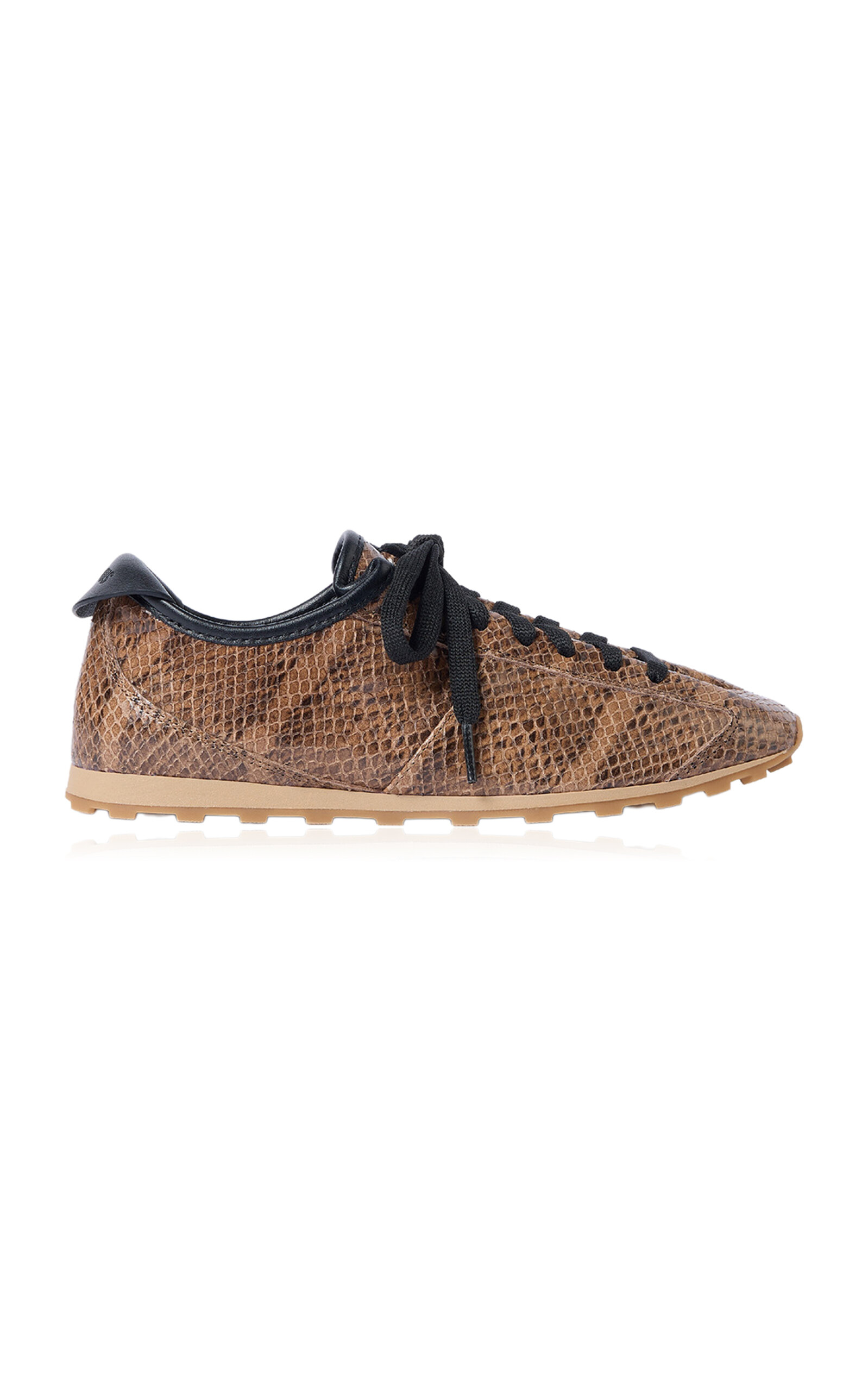 Jacquemus Jacquemus The Tennis SnakeskinEmbossed Leather Sneakers