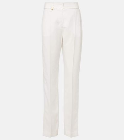 Jacquemus Jacquemus Tibau high-rise canvas slim pants