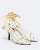Jacquemus Jacquemus Tourni metallic leather sandals - 1