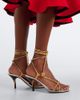 Jacquemus Jacquemus Tourni metallic leather sandals - 2