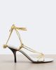 Jacquemus Jacquemus Tourni metallic leather sandals - 5