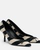 Jacquemus Jacquemus Tourni striped raffia-effect pumps - 1