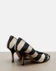 Jacquemus Jacquemus Tourni striped raffia-effect pumps - 3