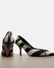 Jacquemus Jacquemus Tourni striped raffia-effect pumps - 6