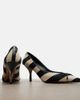 Jacquemus Jacquemus Tourni striped raffia-effect pumps - 7