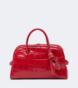 Jacquemus Jacquemus Turismo Small croc-effect leather bowling bag