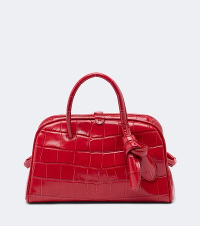 Jacquemus Jacquemus Turismo Small croc-effect leather bowling bag