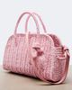 Jacquemus Jacquemus Turismo Small raffia-effect bowling bag - 6