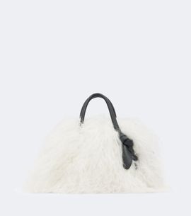 Jacquemus Jacquemus Turismo Small shearling bowling bag
