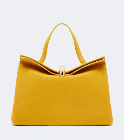 Jacquemus Jacquemus Valerie Medium suede top-handle bag