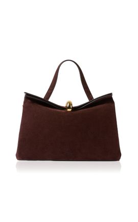 Jacquemus Jacquemus Valerie Top Handle Suede Bag