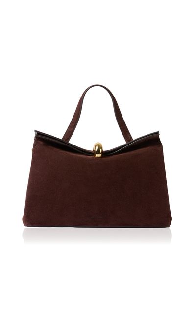 Jacquemus Jacquemus Valerie Top Handle Suede Bag