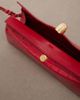 Jacquemus Jacquemus Valérie croc-effect leather clutch - 3