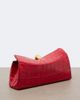 Jacquemus Jacquemus Valérie croc-effect leather clutch - 4