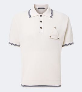 Jacquemus Jacquemus Voilier waffe-knit silk and cotton polo shirt