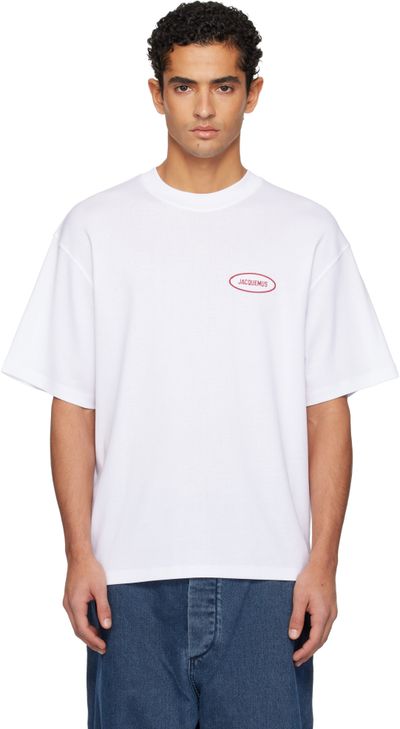 JACQUEMUS JACQUEMUS White La Croisière 'The Stazione' T-shirt
