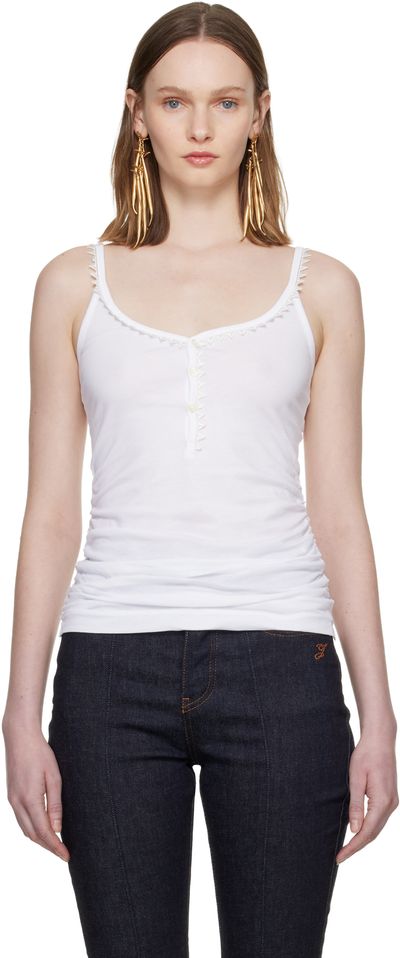 JACQUEMUS JACQUEMUS White 'Le Darbdeur Clavela' Tank Top