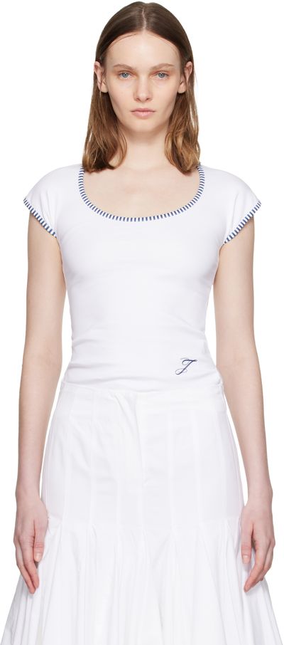 JACQUEMUS JACQUEMUS White 'The Espiral' T-shirt