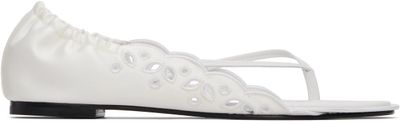 JACQUEMUS JACQUEMUS White 'The Flat' Sandals