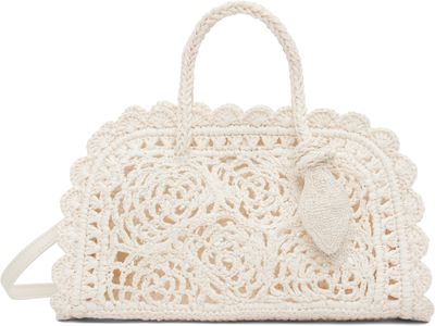 JACQUEMUS JACQUEMUS White 'The small Turismo Crochet' Bag