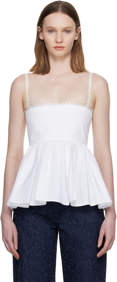 JACQUEMUS JACQUEMUS White 'The Traversin' Top