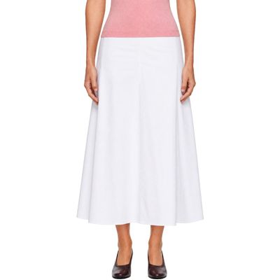 JACQUEMUS JACQUEMUS White 'The Triangle' Midi Skirt