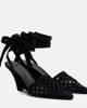 Jacquemus Jacquemus Woven raffia-effect wedges - 1