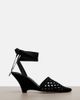 Jacquemus Jacquemus Woven raffia-effect wedges - 5