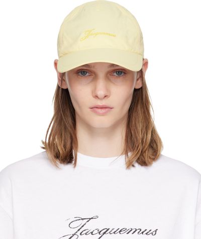 JACQUEMUS JACQUEMUS Yellow 'The Baluchon' Baseball Cap