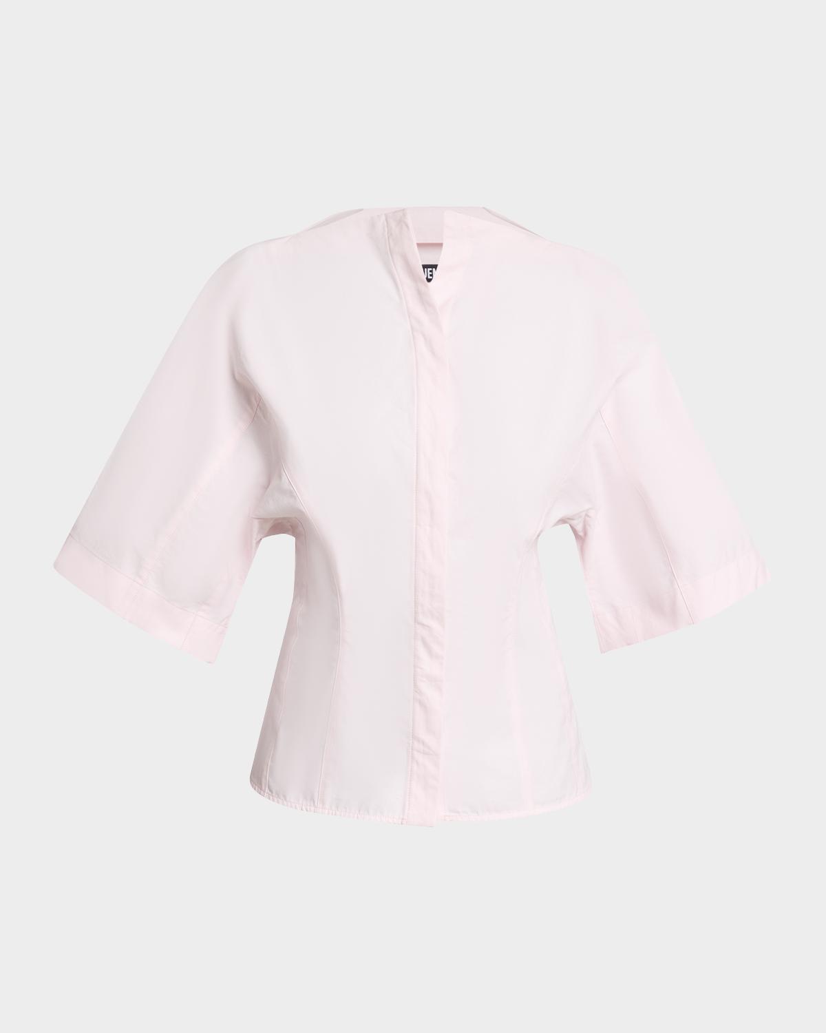 Jacquemus La Moisson Fitted Button-Down Shirt