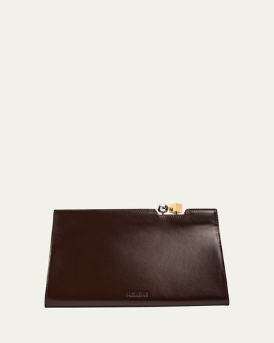 Jacquemus Le Salon Rond-Carre Leather Shoulder Bag