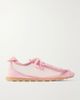 JACQUEMUS Les Tennis suede and leather trimmed mesh sneakers - 1