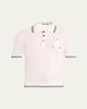 Jacquemus Men's Silk and Cotton Mesh Polo Shirt - 1