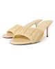 Jacquemus Women's Cubisto 70MM Raffia-Effect Knit Mules - 2