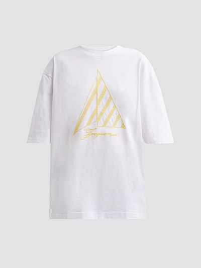 Jacquemus Women's Embroidered Sailboat Cotton T-Shirt