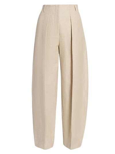 Jacquemus Women's Le Ovalo Cotton-Linen Pants