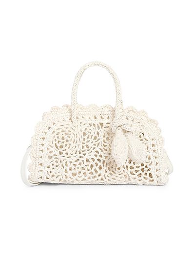 Jacquemus Women's Le Petit Turismo Floral Crochet Top Handle Bag