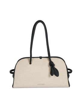 Jacquemus Women's Le Turismo Canvas Leather-Trimmed Bowler Bag