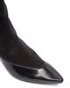 Jacquemus Women's Les Bottines Tourni 45MM Leather-Suede Sock Boots - 5