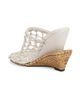 Jacquemus Women's Les Doubles 100MM Snakeskin-Print Wedge-Heel Mules - 2
