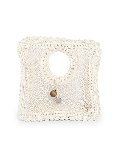 Jacquemus Women's Spiaggia Square Raffia Bag