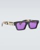 Jacques Marie Mage Jacques Marie Mage x Haider Ackermann Melchior rectangular sunglasses - 2