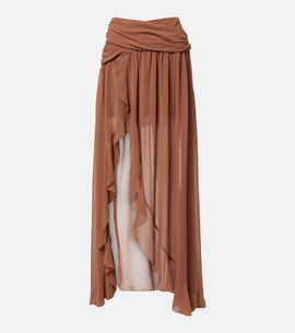 Jacques Wei Jacques Wei Draped asymmetric maxi skirt