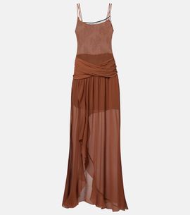 jacques wei gathered maxi dress Jacques Wei Gathered Maxi Dress In Black - 20% Off