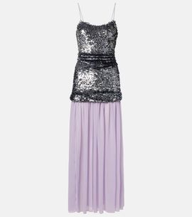 jacques wei draped sequined tulle dress Jacques Wei