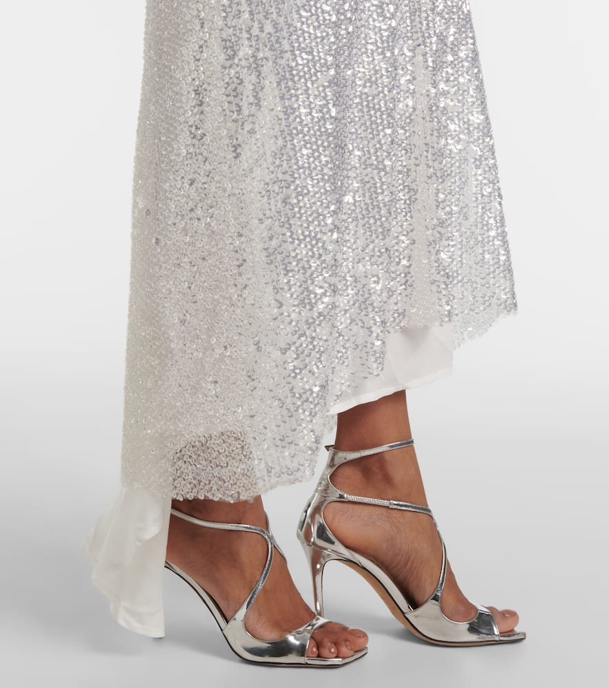 jacques wei draped sequined tulle dress Jacques Wei