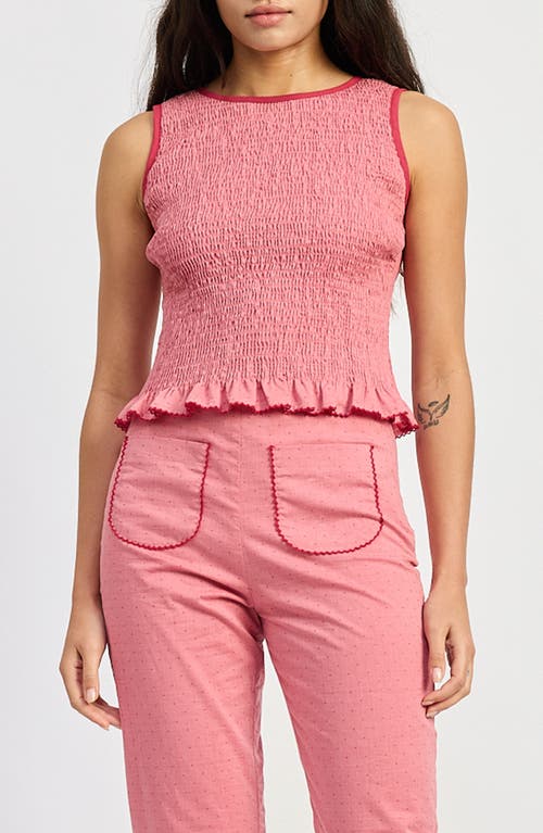 JACQUIE THE LABEL JACQUIE THE LABEL Ada Bow Back Smocked Sleeveless Top