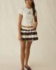 Jacquie The Label Jacquie The Label Bianca Bow Detail Mini Skort in Brown, Women's at Urban Outfitters - 4